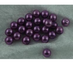 25 Perlen 8mm lila
